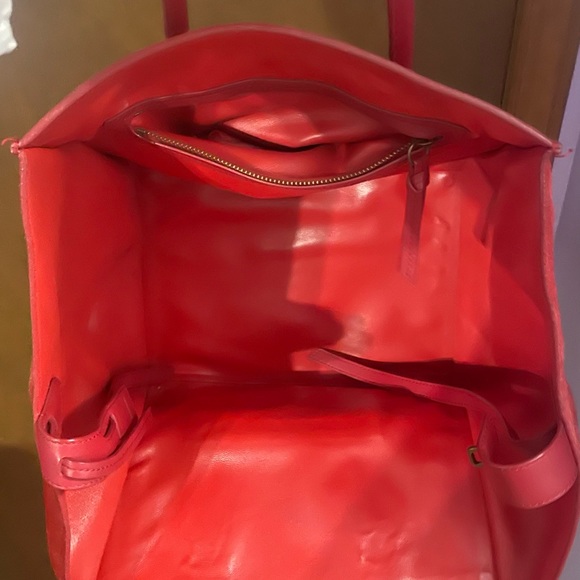 Celine Paris Red Leather Phantom Luggage Tote - Picture 5 of 6